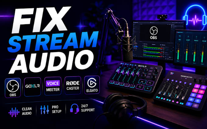 fix goxlr, voicemeeter, obs, elgato mic and rodecaster audio for clear streaming