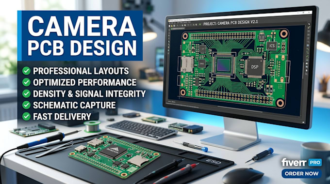 create camera pcb with advanced signal processing