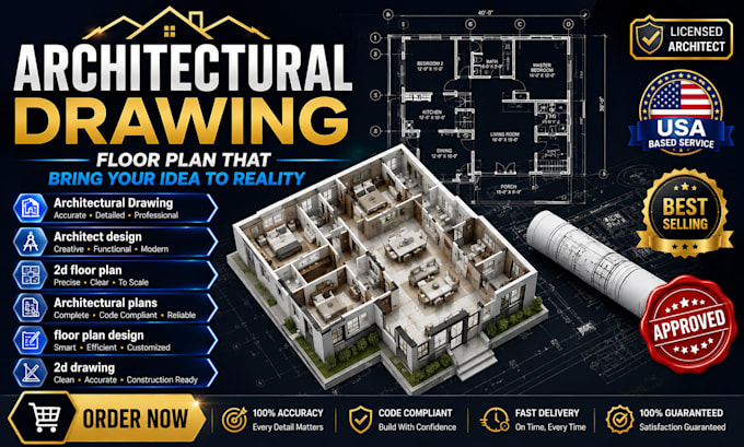do full set architectural drawing