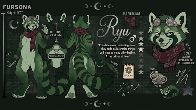furry ref sheet anthro nsfw furry reference sheet fursona ref sheet
