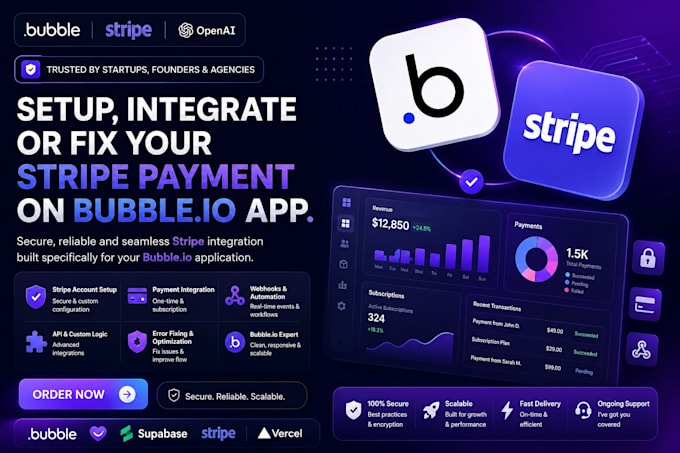 do stripe payment API integration develop bubble ai saas app bubble crm laravel