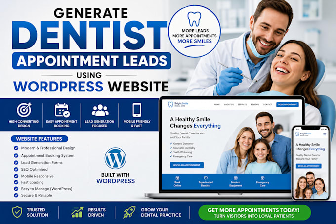 generate dentist appointment leads using wordpress website
