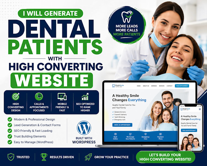 generate dental patients with high converting website