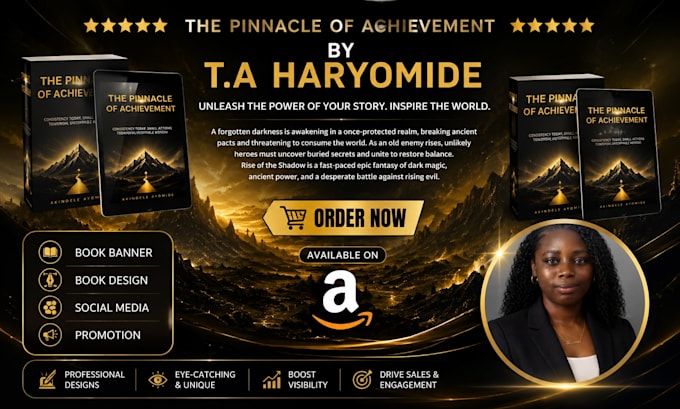design professional book promotion banners