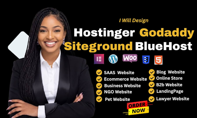 design bluehost hostinger godaddy siteground fix error wordpress website design