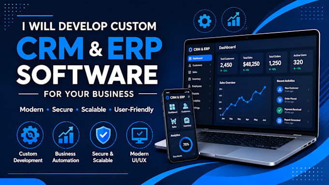 create custom CRM and erp business software solutions