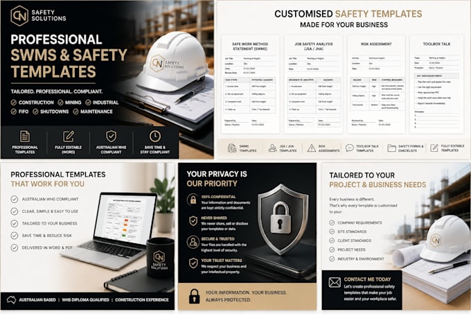 create professional swms for australian construction projects