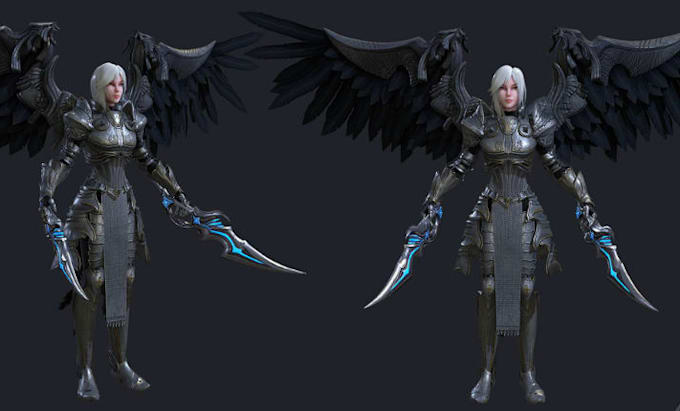 realistic 3d game character stylized 3d character model for unity unreal engine
