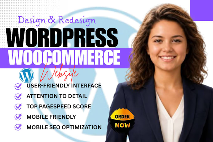 build wordpress woocommerce ecommerce website design redesign wordpress website