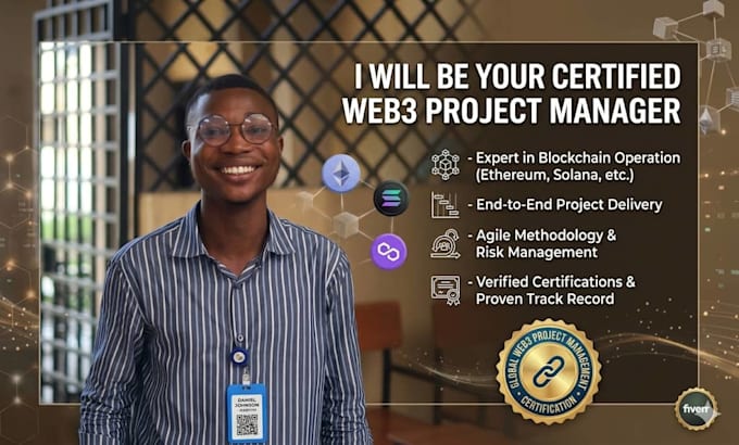 be your certified web3 project manager for blockchain operations