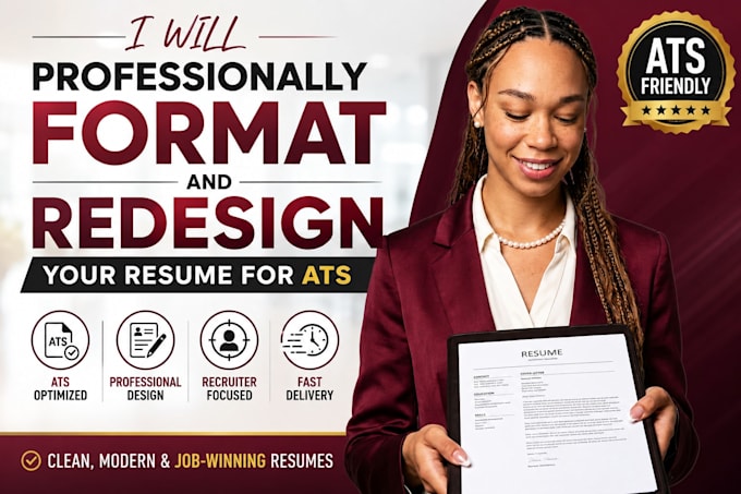 professionally format and redesign your resume for ats
