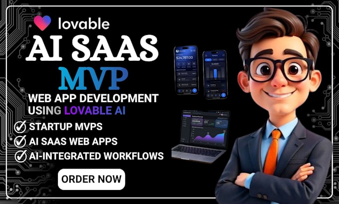 develop ai web app saas mvp using lovable ai