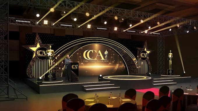 design 3d event and ballroom stage floor plan and lighting visualization