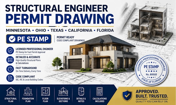 engineer permit drawing minnesota ohio texas