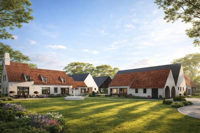 do professional 3d rendering architecture of high quality