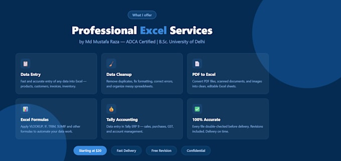 do excel data entry and spreadsheet cleanup