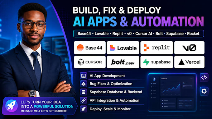 build or fix bugs base44 lovable replit v0 cursor ai bolt supabase rocket