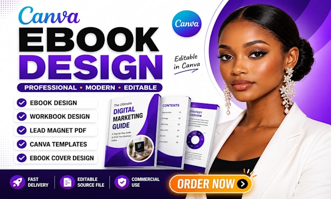 design canva ebook, digital planner, canva ebook redesign, edit canva workbook