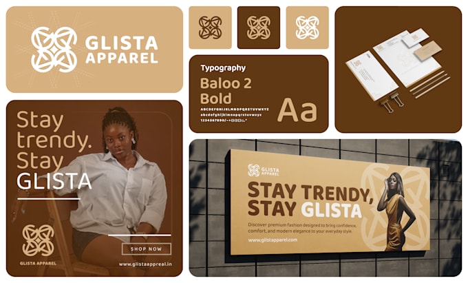 design modern logo and complete brand style guide