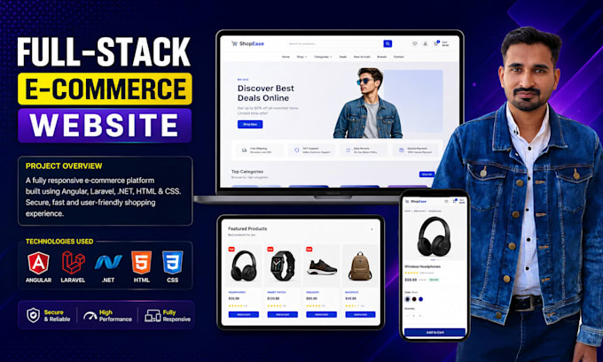develop full stack web application using react angular nodejs asp net