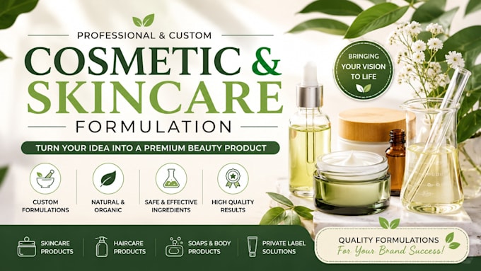 create custom cosmetic and skincare formulation