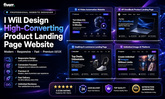 create product website design