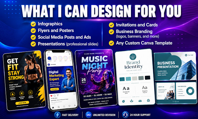 create canva graphic designs, redesign, convert or recreate graphics in canva