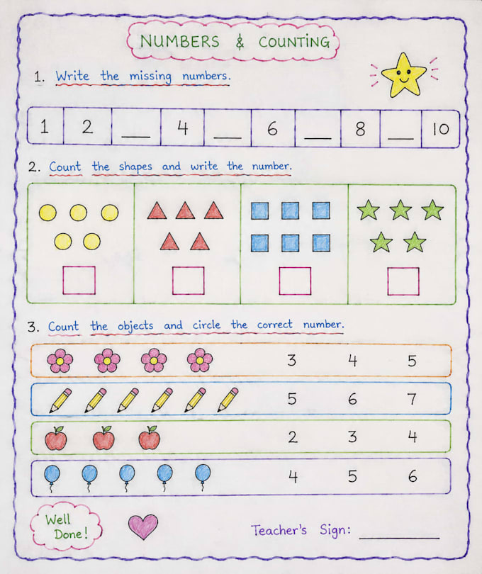make fun preschool worksheets and activity pages