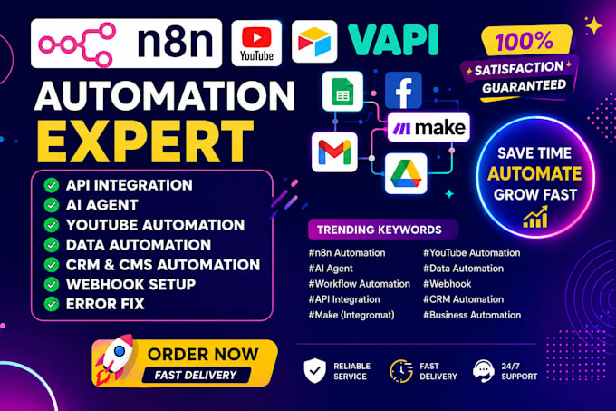setup n8n make com ai automation with API vapi retell ai voice calling agent