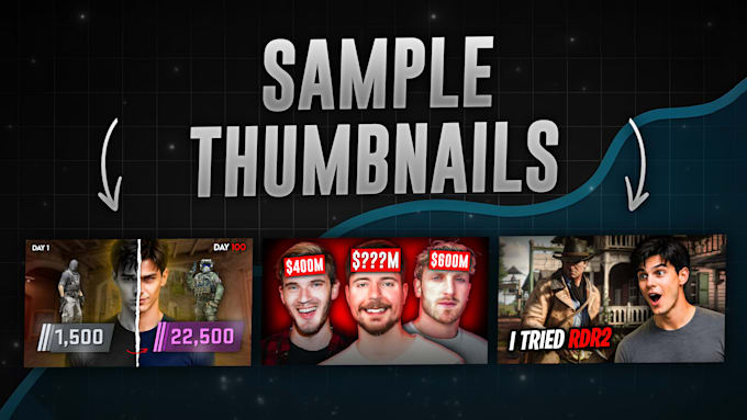 design high CTR youtube thumbnails for your videos