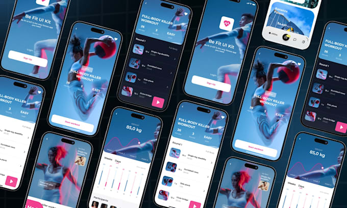 design mobile app UI UX design and figma app design