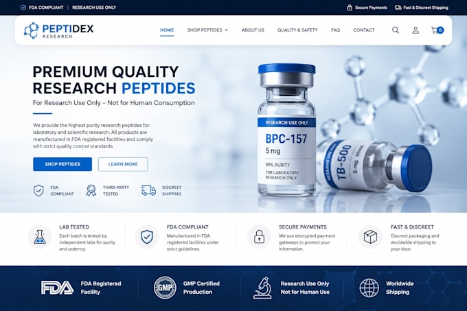 design peptide, sarms labels branding, supplement packaging