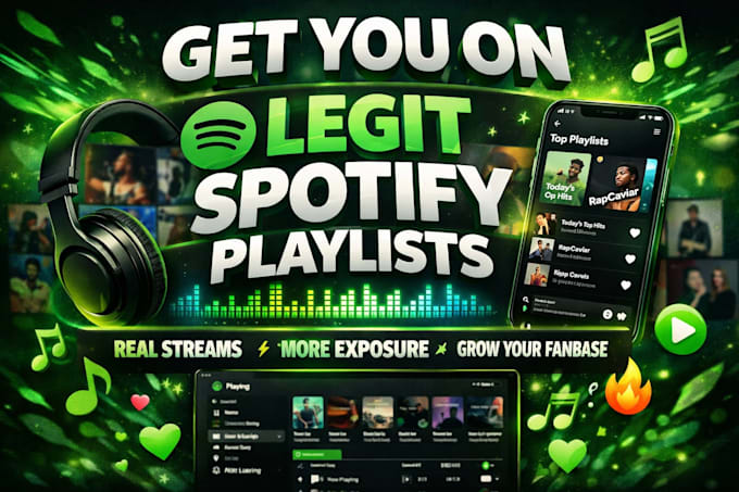get you on legit spotify playlists