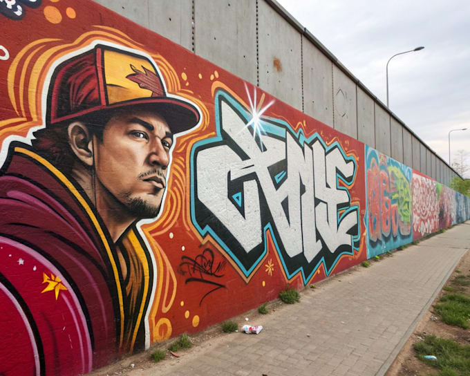 create high quality graffiti art and spray paint design