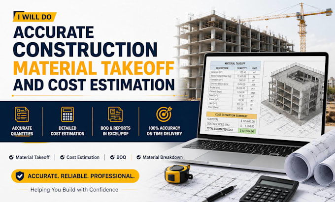 do accurate construction material takeoff and cost estimation