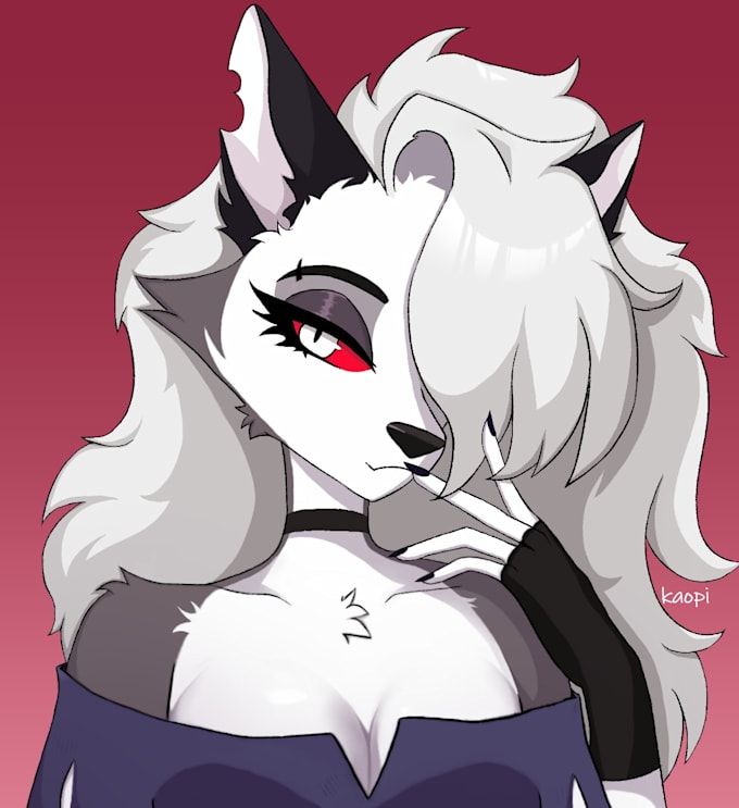 draw a custom furry headshot icon pfp for your fursona