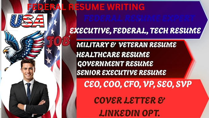 create a professional federal resume tailored for usajobs