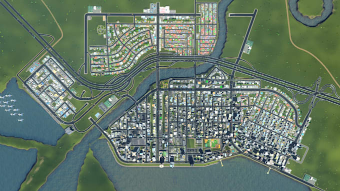 create a custom cities skylines map with realistic terrain and layout
