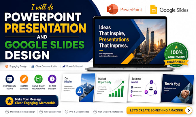 do powerpoint presentation and google slides design