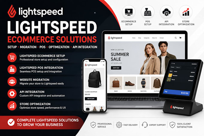 setup lightspeed ecom migration websites shop pos optimization API integration