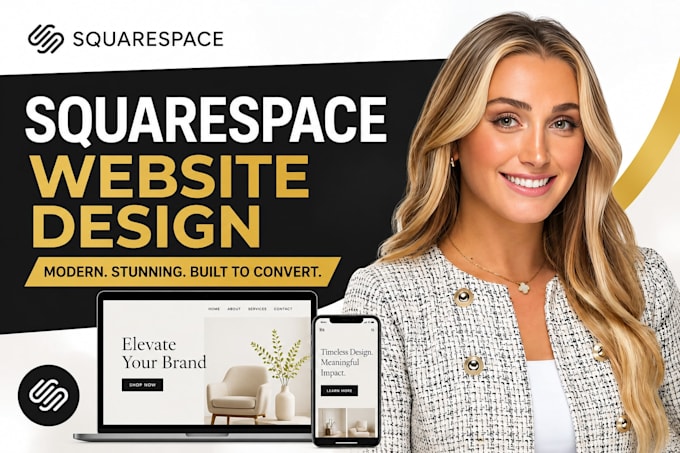build squarespace website design or squarespace website redesign squarespace