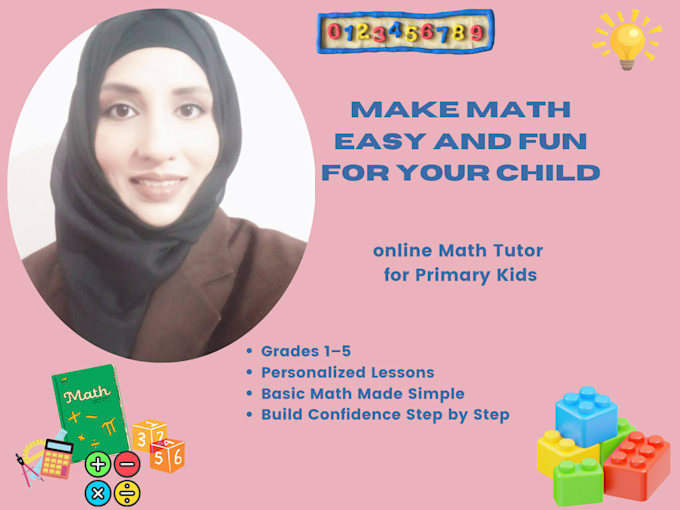 teach elementary primary math to kids step by step