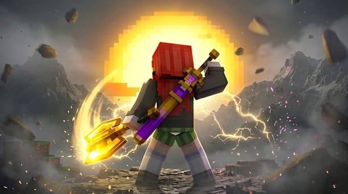 make you a professional looking minecraft thumbnail