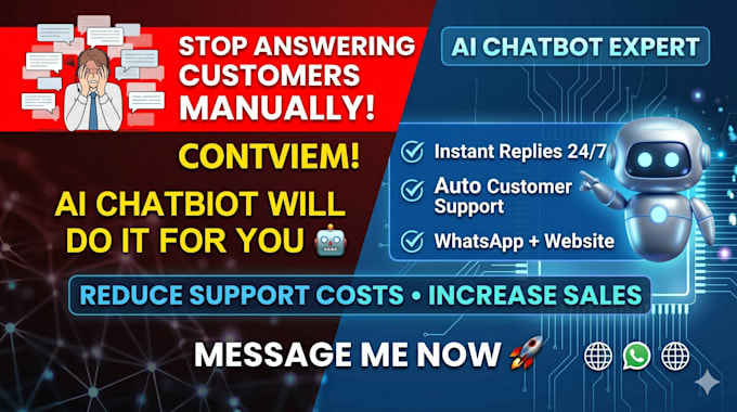 develop smart ai chatbot for customer support automation