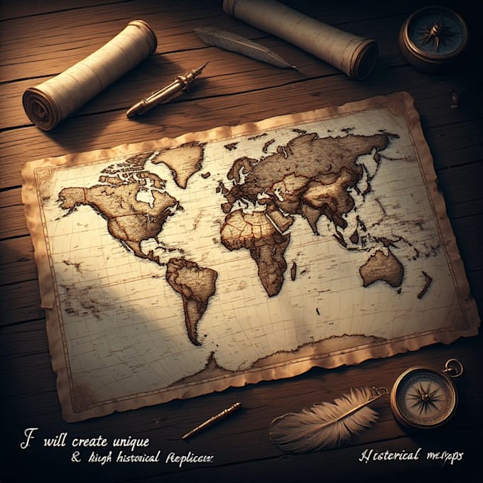 create high quality professional and authentic historical replica maps