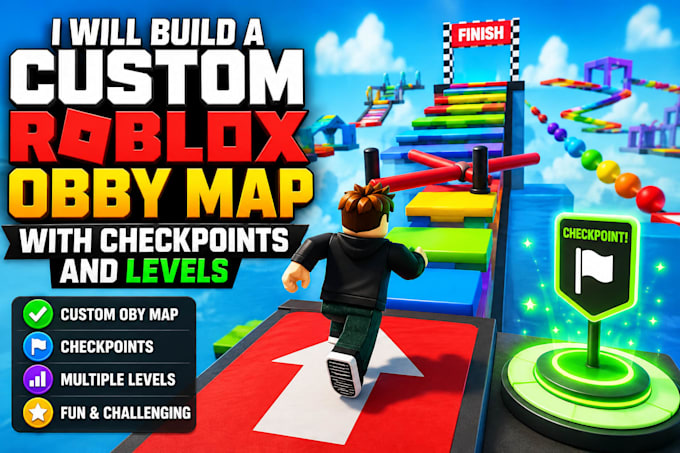 build a custom roblox obby map with checkpoints and levels