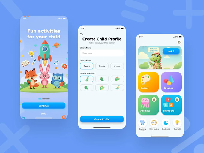 develop babysitting app, kid learning app, kids,educational app, daycare website