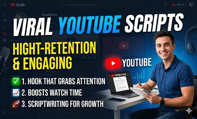 write a viral youtube video script and do script writing