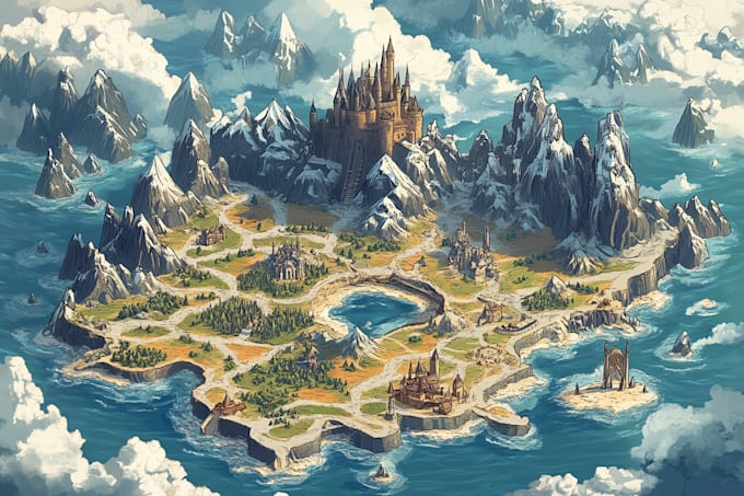 draw a custom map for fantasy