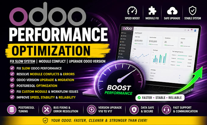 optimize odoo performance fix slow system module conflict upgrade odoo version